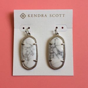 Kendra Scott Howlite 'Elle' Earrings Silver
